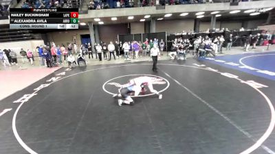 110 lbs Cons. Round 1 - Alexandra Avila, Unattached vs Hailey Buckingham, Unattached