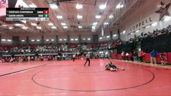 132 lbs Quarterfinal - Cristian Contreras, Lewisville Hebron vs Gavin Anaya, Franklin