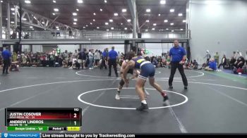 152 lbs Finals (2 Team) - Justin Cosover, Gold Medal WC vs Andrew Lindros, Escape TR