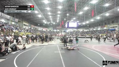 70 lbs Quarterfinal - Jaxtin Gonzales, Steel City Reloaded WC vs Jack Crumley, Wtw