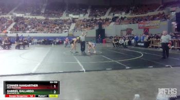 D3-150 lbs 1st Place Match - Gabriel Gallardo, Sahuarita Hs vs Conner Hangartner, Mica Mountain
