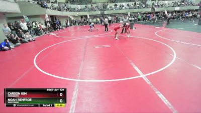 120 lbs Semifinal - Noah Renfroe, Wisconsin vs Carson Kim, Minnesota