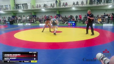 65kg Cons. Round 4 - Juaquin Vasquez, Calgary Spartan WC vs Nate Mossey, Coast WA