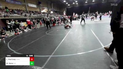 54 lbs Semifinal - Liam Martinez, Pomona Elite vs Maverick Sena, Top Notch