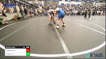 130 lbs Quarterfinal - Aiden Mehring, Piedmont vs Anthony Drain, Mustang Bronco Wrestling Club