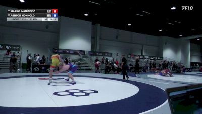 125 kg Cons. Rd Of 16 - Marko Ivanisevic, Illinois RTC vs Ashton Honnold, Moen Wrestling Academy