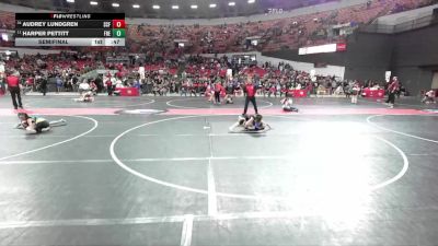 75 lbs Semifinal - Harper Pettitt, Freedom vs Audrey Lundgren, Saint Croix Falls
