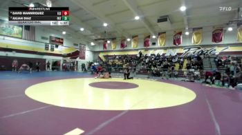 144 lbs Quarterfinal - David Mannriquez, Elsinore vs Julian Diaz, Patriot