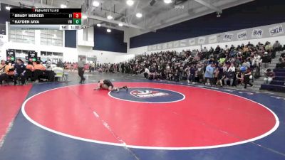 132 lbs Quarterfinal - Brady Mercer, Fountain Valley vs Kayden Java, Vista Murrieta