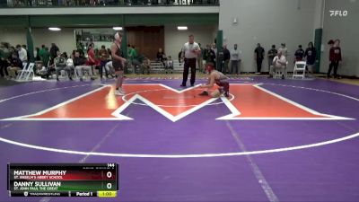 144 lbs Cons. Round 3 - Danny Sullivan, St. John Paul The Great vs Matthew Murphy, St. Anselm`s Abbey School