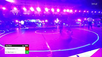 156 lbs 2nd Place - Jordan Maldonado, Wright Wr Ac vs Madden Martinez, Red Wave