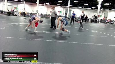 130 lbs Round 5 - Mason Leone, Malvern Wrestling Club vs Ashton Thompson, Alliance