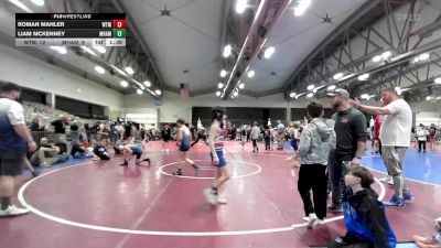 93 lbs Quarterfinal - Roman Mahler, Washington Twp. Minutemen MS vs Liam McKenney, Maine Hammahs MS