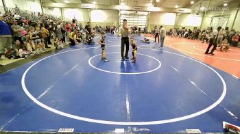 43-46 lbs Consi Of 4 - Garrett Potts, Heat vs Rhett Caudle, Broken Bow Youth Wrestling