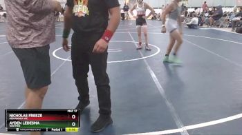 100 lbs Quarterfinal - Ayden Ledesma, Whitmer vs Nicholas Freeze, Mishawaka WC