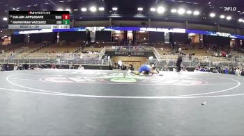 157 lbs Champ. Round 3 - Cullen Applegate, Woodward Academy vs Kawayran Vazquez, Jesuit