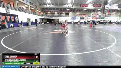 157 lbs Semifinal - Cael Palmer, Grand View (Iowa) vs Andrew Huddleston, Unattached Iowa State