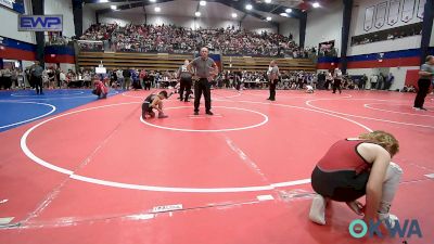 75 lbs Quarterfinal - Braxton Lemmons, Barnsdall Youth Wrestling vs Joseph Kidwell, Raw Wrestling Club