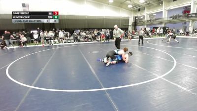 165 lbs Cons. Sub-quarters - Sage Steele, Moen Wrestling Academy vs Hunter Cole, Tip Of The Mitt Wrestling Club