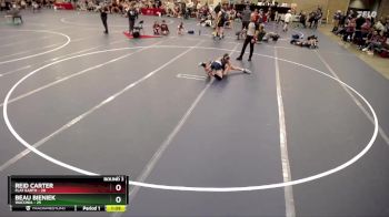 100 lbs Round 2 (4 Team) - Beau Bieniek, Waconia vs Reid Carter, Flat Earth