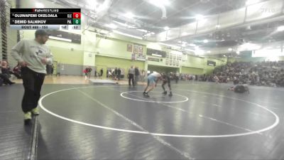 150 lbs 5th Place Match - Oluwafemi Okeloala, Cleveland vs Demid Salnikov, Palisades