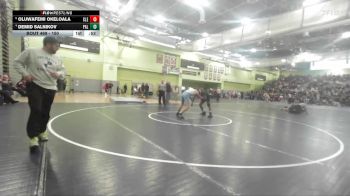 150 lbs 5th Place Match - Oluwafemi Okeloala, Cleveland vs Demid Salnikov, Palisades