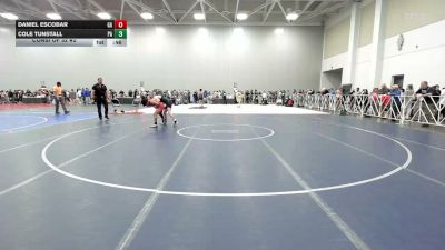 120 lbs Consi Of 32 #2 - Daniel Escobar, GA vs Cole Tunstall, PA