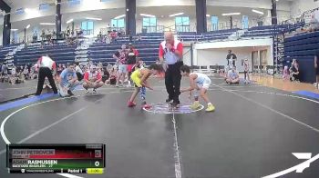 55 lbs Semifinal - John Petrovcik, NBWA vs Adam Rasmussen, Backyard Brawlers