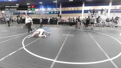 106 lbs Round Of 16 - Jonah Juergens, Ocrtc vs Abel Vasquez, Poway Elite