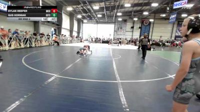70 lbs Rr Rnd 2 - Dylan Reefer, Micky's Minions White vs Gus Korniak, Team Gotcha Blue