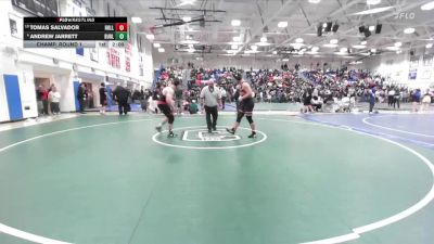 Boys 215 lbs Champ. Round 1 - Tomas Salvador, Hollister Boys vs Andrew Jarrett, Burlingame&nbsp;Boys