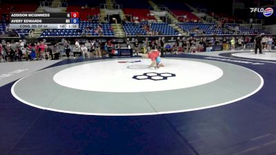 115 lbs Cons. Rd Of 64 - Addison McGinness, IA vs Avery Edwards, MO