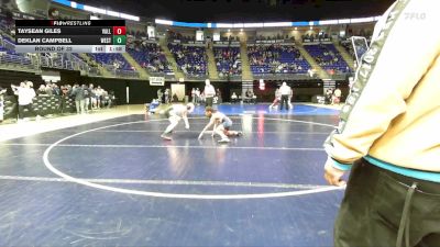 115 lbs Round Of 32 - Taysean Giles, Valley View vs Deklan Campbell, West Allegheny