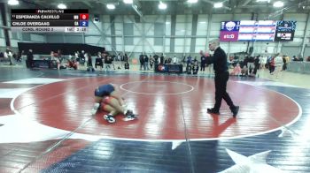 U20 Women - 72 lbs Cons. Round 3 - Esperanza Calvillo, MN vs Chloe Overgaag, CA