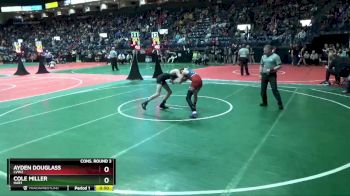 102 lbs Cons. Round 3 - Ayden Douglass, LVW2 vs Cole Miller, HAR1