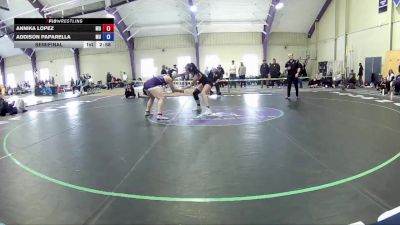 117 lbs Semifinal - Addison Paparella, Mount Union University vs Annika Lopez, D`Youville University
