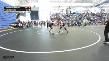 125 lbs Cons. Round 3 - Evelyn Thornburg, Manhattan vs Delaney Earl, Free State