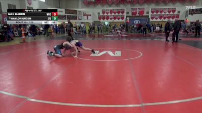 125 lbs Round 2 - Waylon Enger, St. Francis Gladiators vs Max Martin, Waconia Wrestlng Club