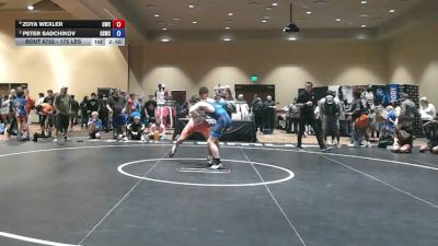 175 lbs Cons. Sub-quarters - Zoya Wexler, Capital Wrestling Club vs Peter Sadchikov, Gold Schopp Wrestling Club