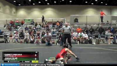 49 lbs Round 2 (4 Team) - Jordan Blair, Brighton Orange vs Garrett Precious, Lowell WC Red