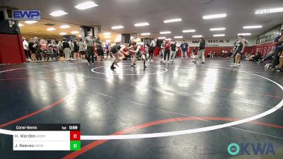 112 lbs Consolation - Hunter Warden, Morrison Takedown Club vs Jj Reeves, Midwest City Bombers Youth Wrestling Club