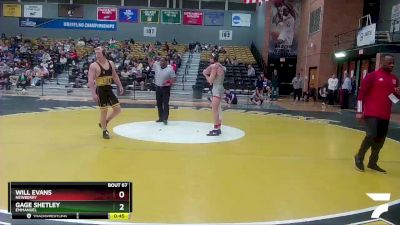 157 lbs Cons. Round 2 - Gage Shetley, Emmanuel vs Will Evans, Newberry