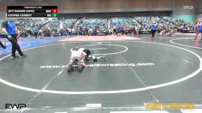 64 lbs Consi Of 4 - JETT DANGER LOPEZ, Monster Garage vs Cooper Corbett, Roundtree Wrestling Academy
