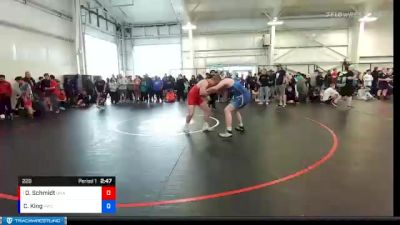 220 lbs Quarterfinal - Donald Schmidt, Unattached vs Connor King, Punisher Wrestling Company