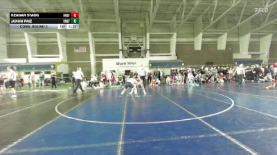 135 lbs Cons. Round 3 - Jaxon Paiz, Independent vs Keagan Stagg, Northside Wrestling Club