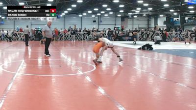 64 lbs Round 1 - 9:00am Friday - Daxon Bench, PA Gold vs Hagan Wolfenberger, Oklahoma Elite