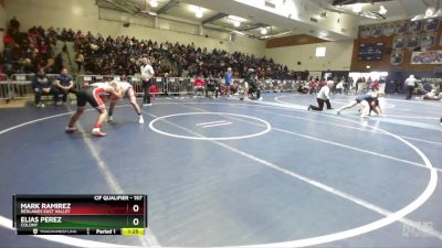 157 lbs Champ. Round 1 - Elias Perez, Colony vs Mark Ramirez, Redlands East Valley