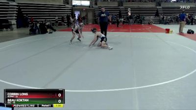 135 lbs Finals (8 Team) - Corbin Long, HLWW vs Beau Koktan, GSL