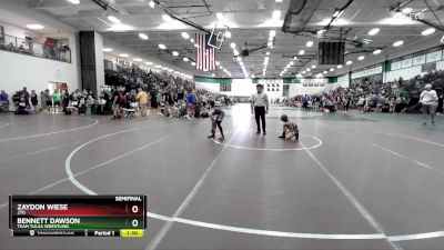 70 lbs Semifinal - Bennett Dawson, Team Tulsa Wrestling vs Zaydon Wiese, 2TG