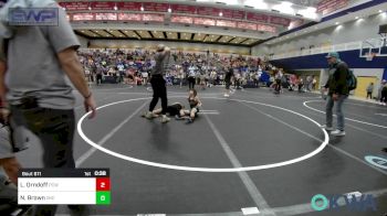 76 lbs Rr Rnd 2 - Lucas Orndoff, Ponca City Wildcat Wrestling vs Nicklas Brown, OKC Saints Wrestling